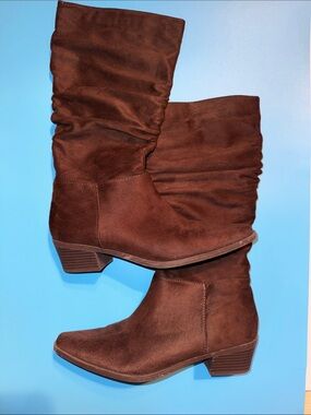 Seychelles Brown Slouchy Mid-Calf Suede Boots Sz 8.5